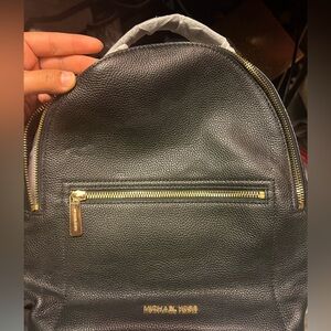 New Black Michael Kors Backpack